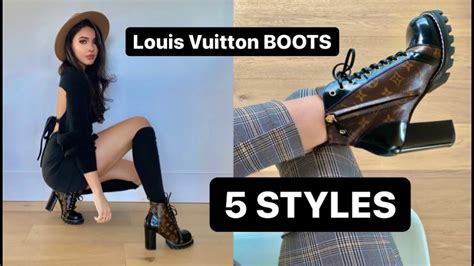 Louis Vuitton boots street style